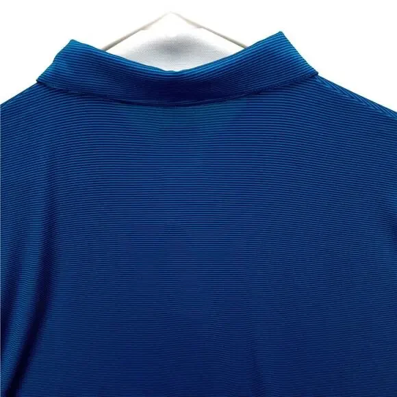 Callaway Golf Polo Opti-Dri Mens XXL Shirt Blue Black Striped 3-Button New Tags - Picture 11 of 12